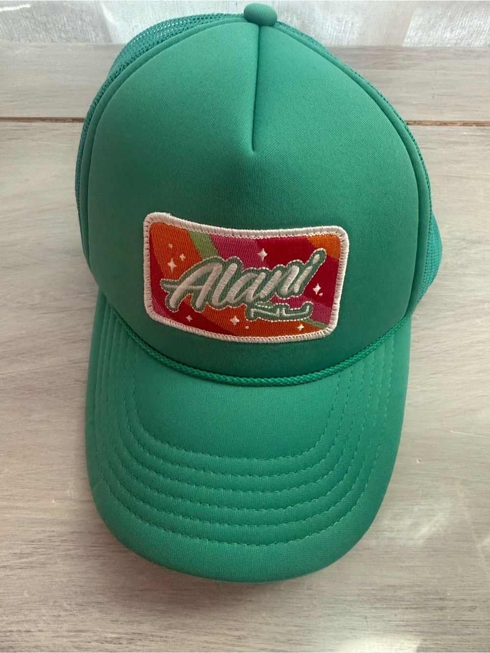 Green 'Alani' Patch Trucker Hat